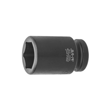 Holex Impact Socket, 1 inch Drive, 6 pt, Deep, 1-9/16 inch 653202 1.9/16